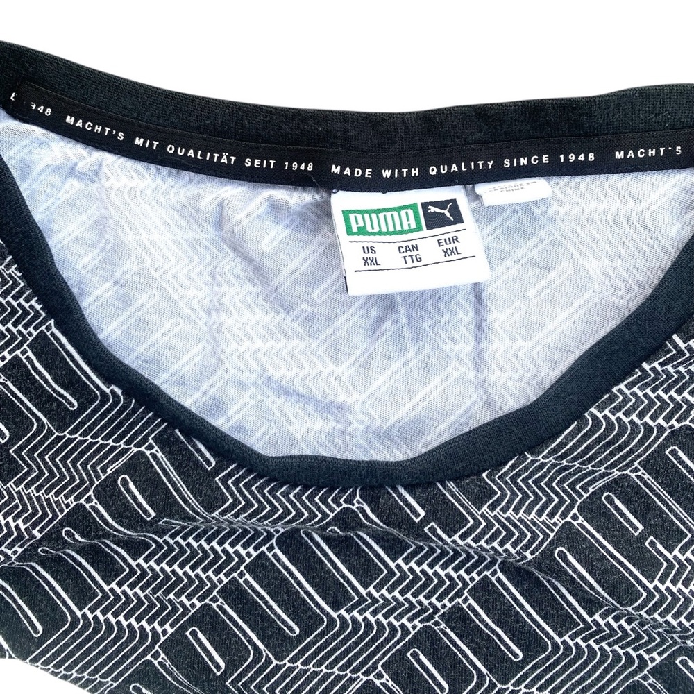 Mens PUMA SE Way 1 T Shirt All Over Spellout Print Logo Size XXL US RN 62200 EUC - Picture 3 of 6
